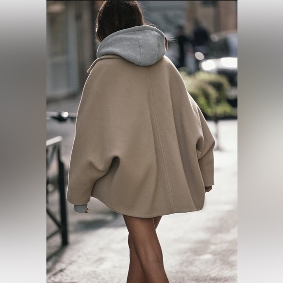 Zara ZW Collection Wool Blend Short Coat - Picture 12 of 17